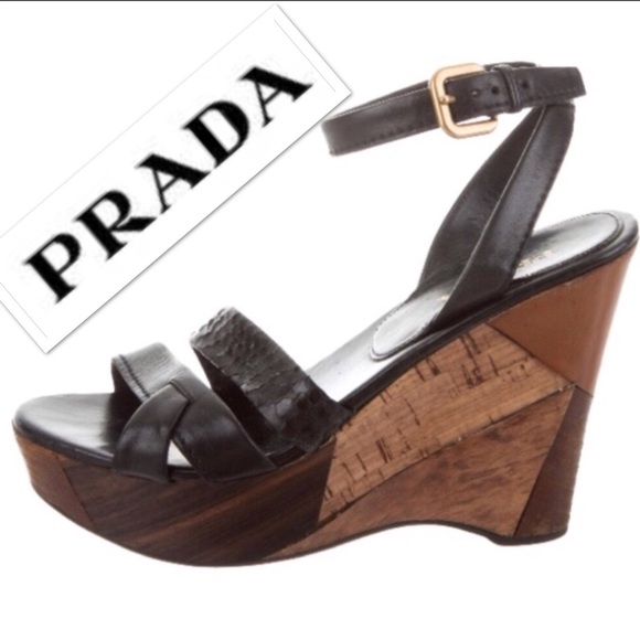Authentic Prada Wedges - Picture 1 of 11